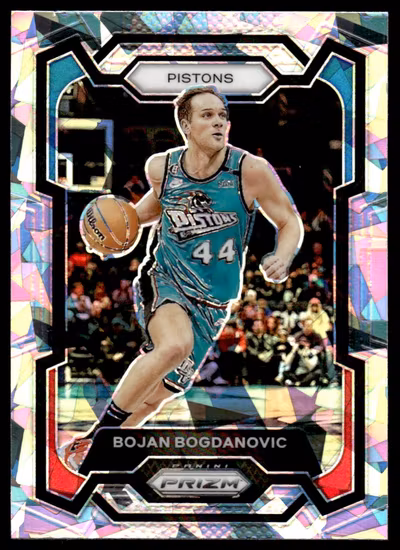 2023-24 Panini Prizm Prizms Ice #44 Bojan Bogdanovic (20-KK11-NBAPISTONS)