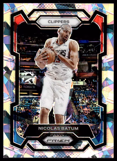 2023-24 Panini Prizm Prizms Ice #262 Nicolas Batum (15-KK12-NBACLIPPERS)