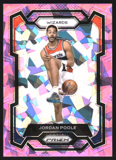 2023-24 Panini Prizm Prizms Pink Ice #51 Jordan Poole (25-KK10-NBAWIZARDS)