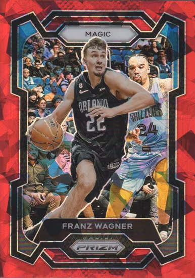 2023-24 Panini Prizm Prizms Red Ice #1 Franz Wagner (30-LL2-NBAMAGIC)