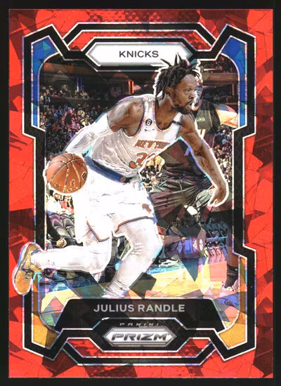 2023-24 Panini Prizm Prizms Red Ice #18 Julius Randle (20-LL2-NBAKNICKS)
