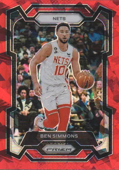 2023-24 Panini Prizm Prizms Red Ice #26 Ben Simmons (20-KK10-NBANETS)