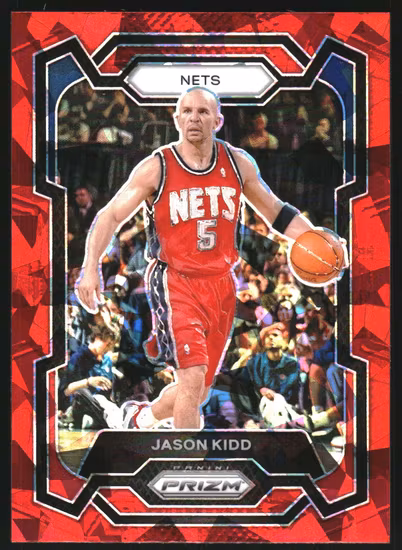 2023-24 Panini Prizm Prizms Red Ice #194 Jason Kidd (30-KK10-NBANETS)