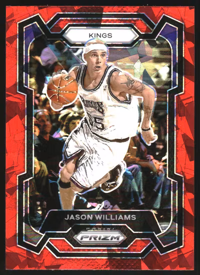 2023-24 Panini Prizm Prizms Red Ice #197 Jason Williams (15-LL2-NBAKINGS)