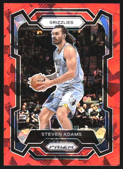 2023-24 Panini Prizm Prizms Red Ice #205 Steven Adams (15-LL2-NBAGRIZZLIES)
