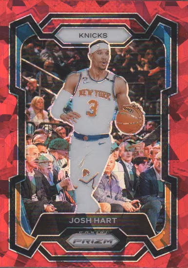 2023-24 Panini Prizm Prizms Red Ice #260 Josh Hart (15-LL2-NBAKNICKS)