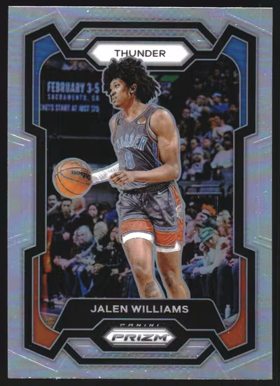 2023-24 Panini Prizm Prizms Silver #19 Jalen Williams (30-KK11-NBATHUNDER)