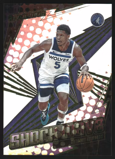 2023-24 Panini Revolution Shock Wave #8 Anthony Edwards (40-KK10-NBATIMBERWOLVES)
