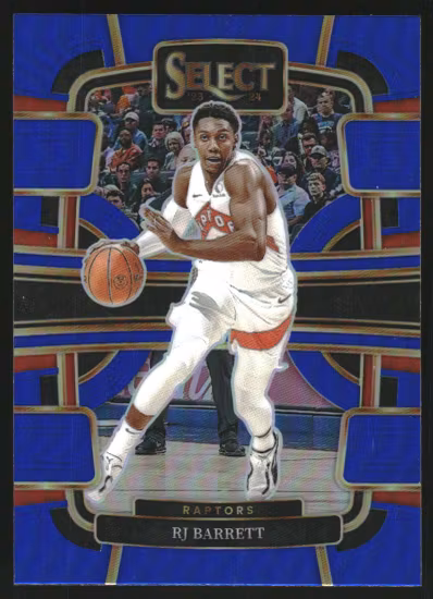 2023-24 Select Prizms Blue #1 RJ Barrett (20-LL1-NBARAPTORS)