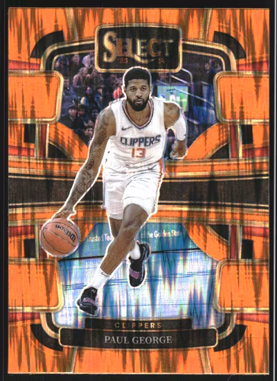 2023-24 Select Prizms Orange Flash #14 Paul George (40-KK10-NBACLIPPERS)