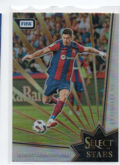 2023-24 Select FIFA Select Stars #8 Robert Lewandowski (25-JJ2-BARCELONA)