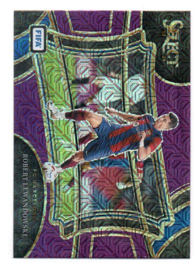 2023-24 Select FIFA Purple Mojo #211 Robert Lewandowski (30-JJ2-BARCELONA)