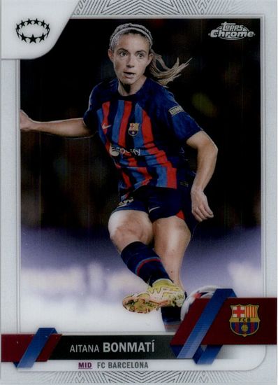 2022-23 Topps Chrome UEFA Women's Champions League #14 Aitana Bonmati (20-KK14-BARCELONA)