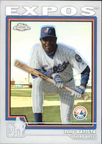 2004 Topps Chrome Refractors #264 Tony Batista (20-LL3-MLBEXPOS)