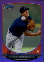 2013 Bowman Chrome Prospects Purple Refractors #BCP137 J.T. Chargois (25-LL3-MLBTWINS)
