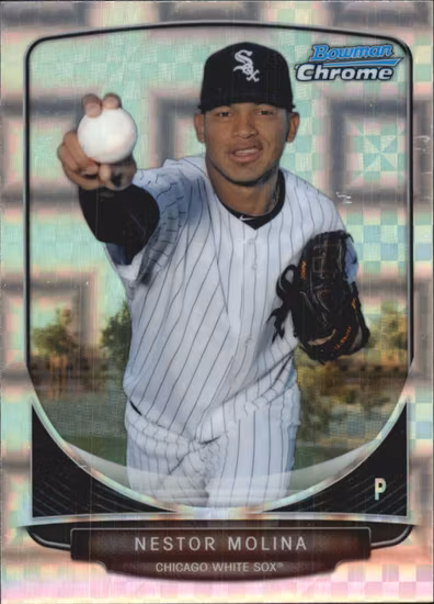 2013 Bowman Chrome Prospects X-Fractors #BCP173 Nestor Molina (25-LL3-MLBWHITESOX)