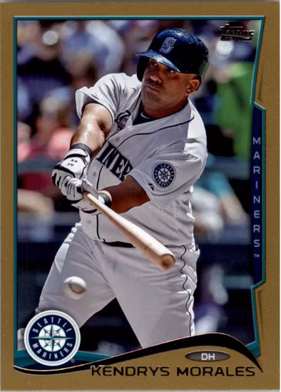 2014 Topps Update Gold #US22 Kendrys Morales (12-LL3-MLBMARINERS)