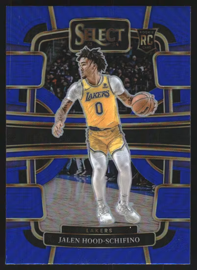 2023-24 Select Prizms Blue #99 Jalen Hood-Schifino (20-KK10-NBALAKERS)