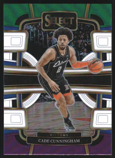 2023-24 Select Prizms Green White Purple #26 Cade Cunningham (30-KK14-NBAPISTONS)