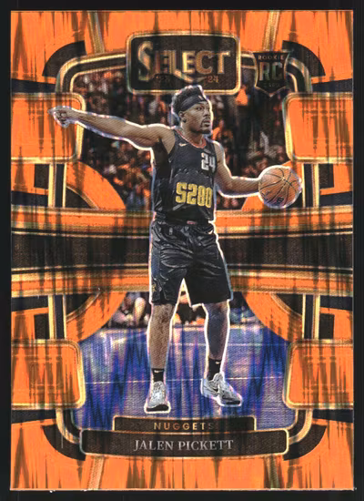 2023-24 Select Prizms Orange Flash #68 Jalen Pickett (30-KK11-NBANUGGETS)