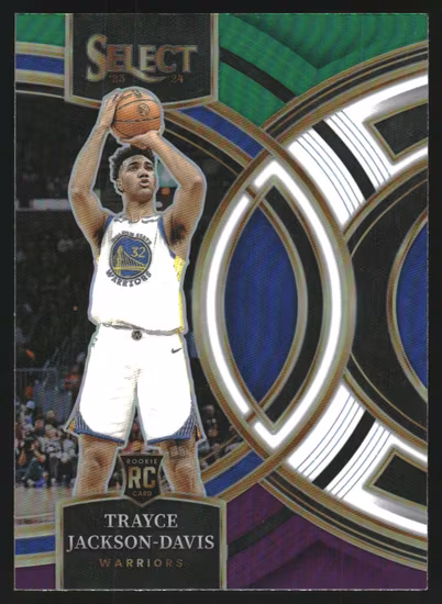 2023-24 Select Prizms Green White Purple #117 Trayce Jackson-Davis (25-KK15-NBAWARRIORS)