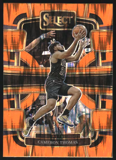 2023-24 Select Prizms Orange Flash #6 Cameron Thomas (25-KK13-NBANETS)