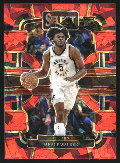 2023-24 Select Prizms Red Cracked Ice #86 Jarace Walker (30-KK12-NBAPACERS)
