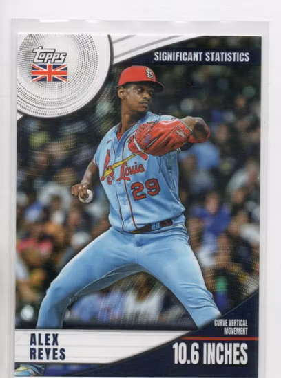 2022 Topps UK Significant Statistics #SS19 Alex Reyes (20-JJ13-MLBCARDINALS)