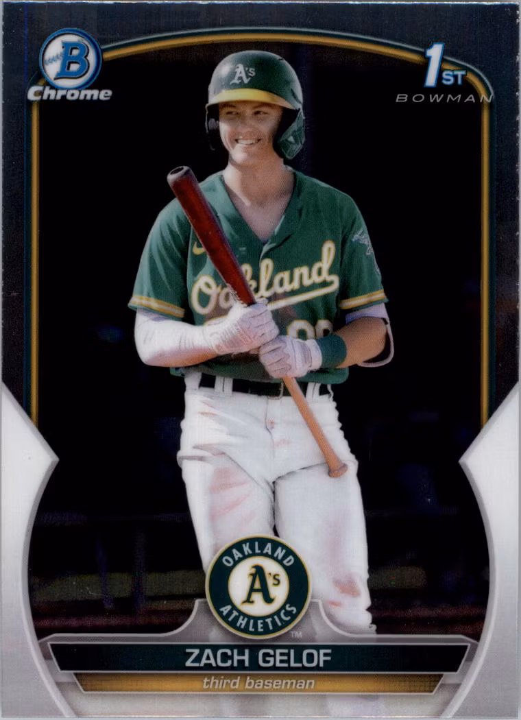 2023 Bowman Chrome Prospects #BCP1 Zack Gelof (10-JJ11-MLBATHLETICS)