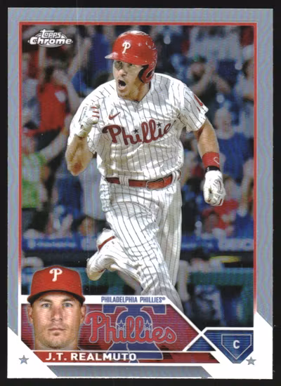 2023 Topps Chrome Refractors #30 J.T. Realmuto (12-LL2-MLBPHILLIES)