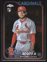 2024 Topps Chrome Update #USC55 Victor Scott II RC (12-KK12-MLBCARDINALS)