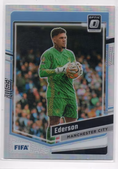 2023-24 Donruss Optic Holo #91 Ederson (15-JJ2-MANCITY)