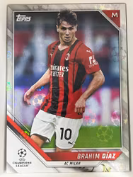 2021-22 Topps UEFA Champions League Starball Foil #87 Brahim Diaz (12-II9-SOCCERMILAN)