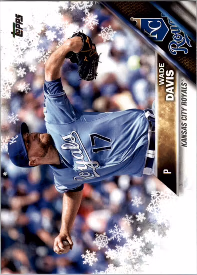2016 Topps Walmart Holiday Snowflake #HMW18 Wade Davis (10-LL9-MLBROYALS)