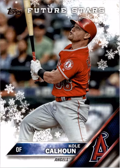 2016 Topps Walmart Holiday Snowflake #HMW59 Kole Calhoun (10-LL9-MLBANGELS)