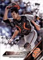2016 Topps Walmart Holiday Snowflake #HMW161 Buster Posey (10-LL9-MLBGIANTS)