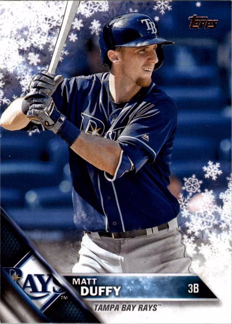 2016 Topps Walmart Holiday Snowflake #HMW178 Matt Duffy (10-LL9-MLBRAYS)