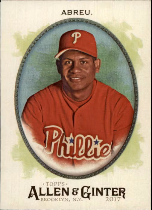 2017 Topps Allen and Ginter Hot Box Foil #82 Bobby Abreu (15-LL9-MLBPHILLIES)