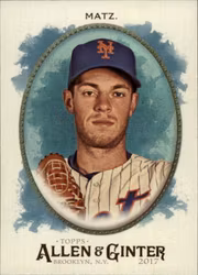2017 Topps Allen and Ginter Hot Box Foil #134 Steven Matz (12-LL9-MLBMETS)