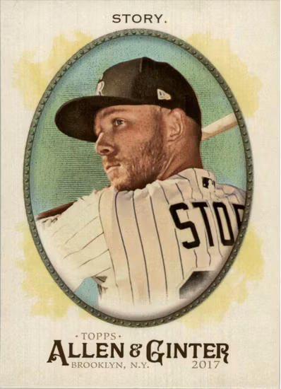 2017 Topps Allen and Ginter Hot Box Foil #278 Trevor Story (12-LL9-MLBROCKIES)