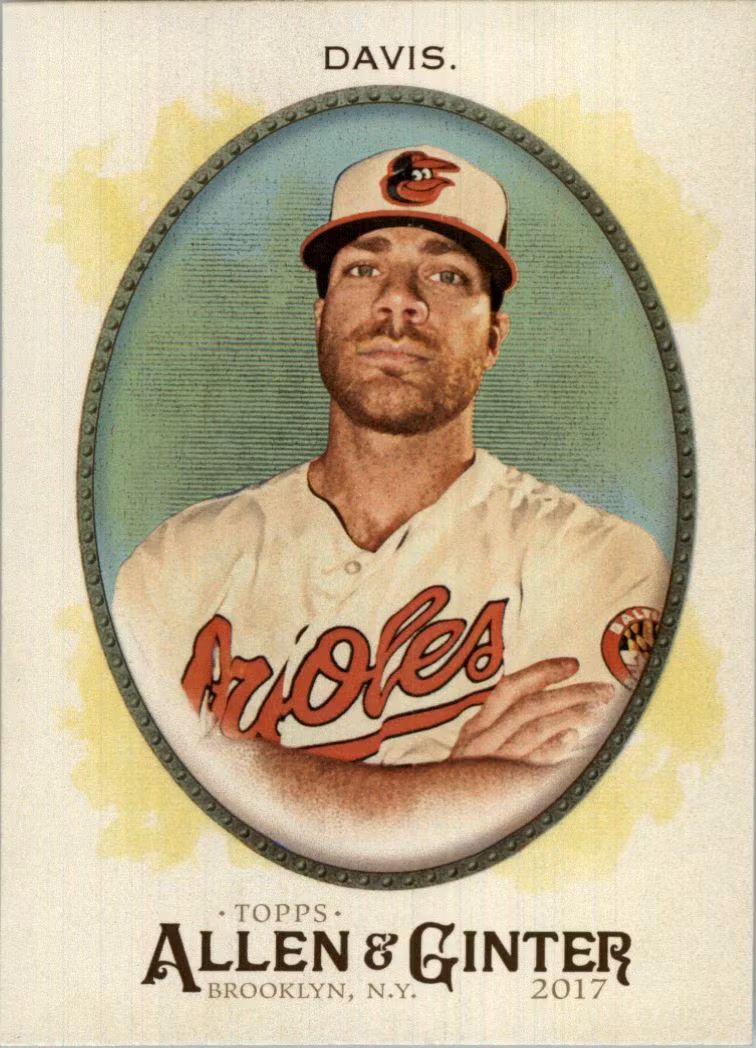 2017 Topps Allen and Ginter Hot Box Foil #283 Chris Davis (12-LL9-MLBORIOLES)