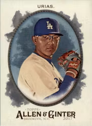 2017 Topps Allen and Ginter Hot Box Foil #289 Julio Urias (12-LL9-MLBDODGERS)