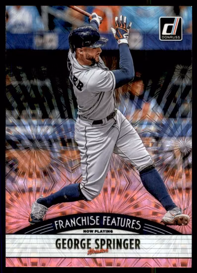 2019 Donruss Franchise Features Pink Firework #21 George Springer Estevan Florial (12-LL9-MLBOTHERS)
