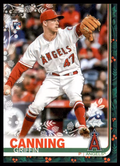 2019 Topps Walmart Holiday #HW66 Griffin Canning RC (10-LL9-MLBANGELS)