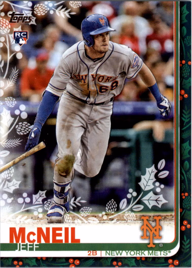 2019 Topps Walmart Holiday #HW86 Jeff McNeil RC (10-LL9-MLBMETS)