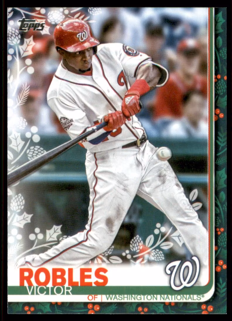 2019 Topps Walmart Holiday #HW143 Victor Robles (10-LL9-MLBNATIONALS)