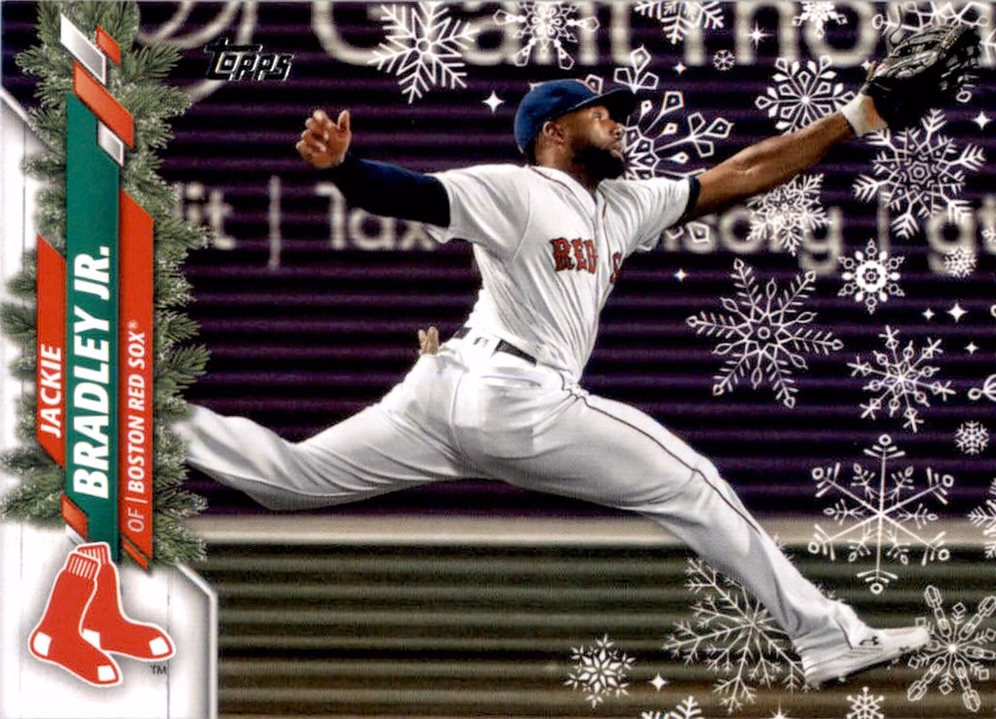 2020 Topps Walmart Holiday #HW158 Jackie Bradley Jr. (10-LL9-MLBREDSOX)