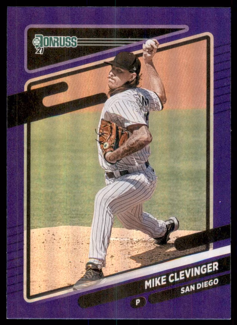 2021 Donruss Holo Purple #186 Mike Clevinger (12-LL9-MLBPADRES)