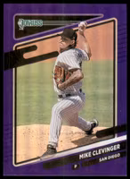 2021 Donruss Holo Purple #186 Mike Clevinger (12-LL9-MLBPADRES)