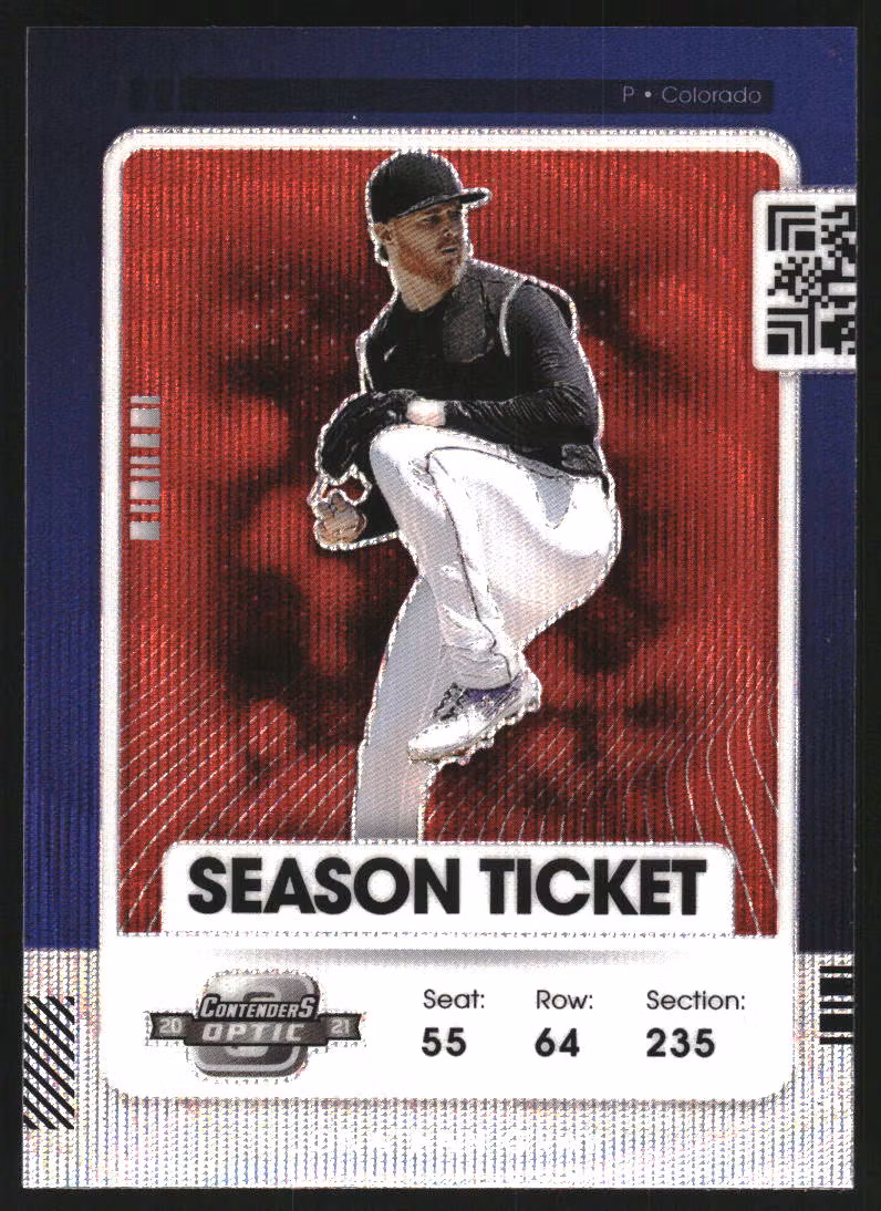 2021 Panini Contenders Optic Red Wave #42 Jonathan Gray (15-LL9-MLBROCKIES)